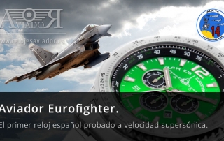 Reloj Aviador Eurofighter Probado A Velocidad Supersonica