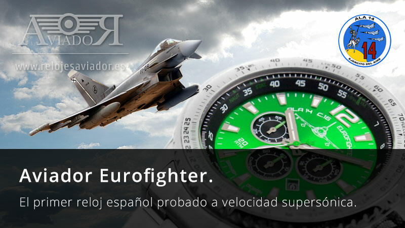 Reloj Aviador Eurofighter Probado A Velocidad Supersonica