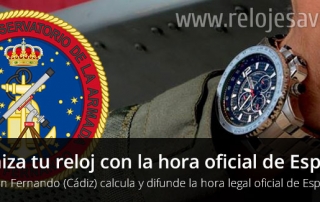 Relojes AVIADOR Sincroniza tu reloj con la hora oficial de España