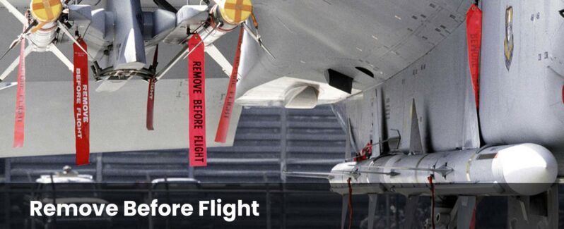 remove before flight cintas aviones